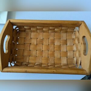 Woven Wood Basket. Simply Beautiful.